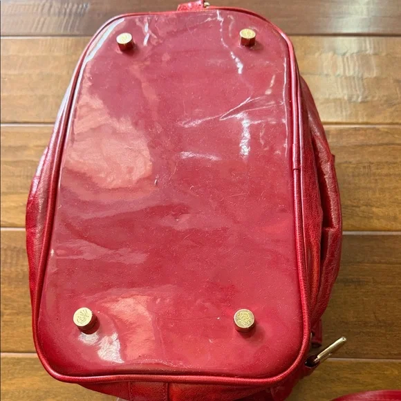 Rebecca Minkoff Cherry Red Leather Satchel - Picture 4 of 7